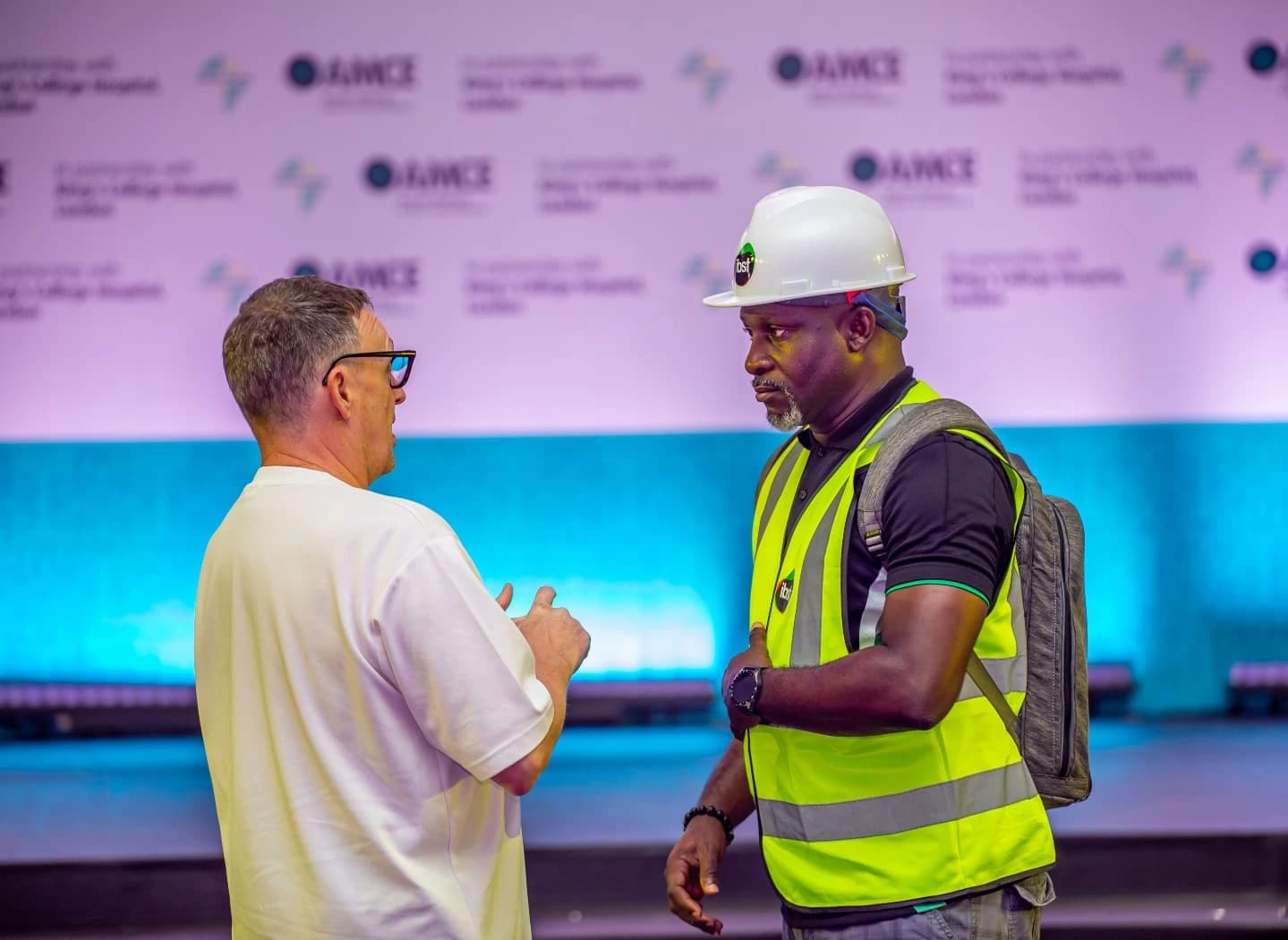IBST Media production lead in conversation at an Afreximbank event